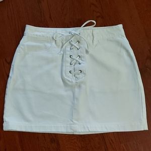 PacSun Jean Skirt in White size 26